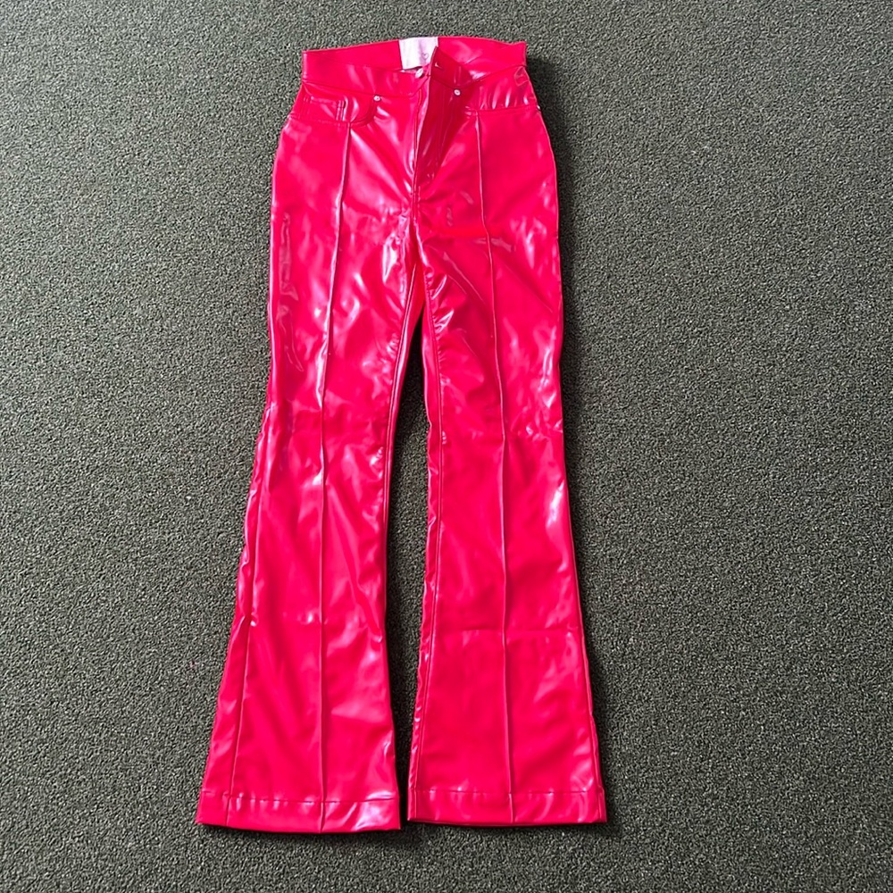REVICE red leather star butt pants